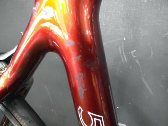 ※クラックの可能性があるためワケアリ TREK OCLV CARBON 5200 カーボンフレームロードバイク 40年前?SHIMANO 600系  2×8s 700×23c レッド