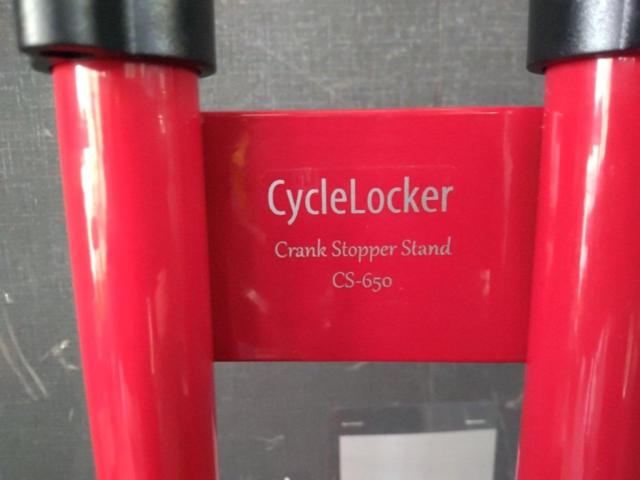 CS-650 サイクルロッカー クランクストッパースタンド レッド