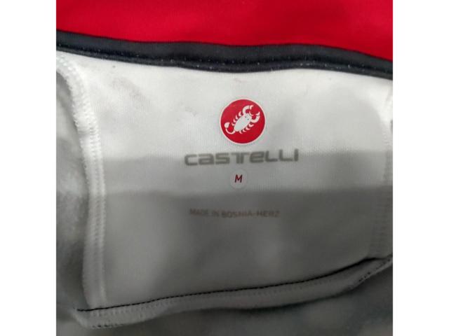 サイズ:M Castelli 冬用長袖サイクルジャージ ホワイト