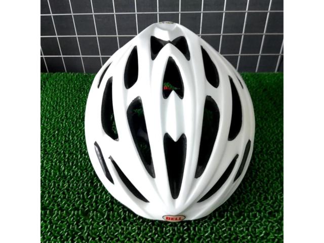【わけあり現状販売】サイズ:54-61cm BELL SOLAR ヘルメット ホワイト 認定マーク無し
