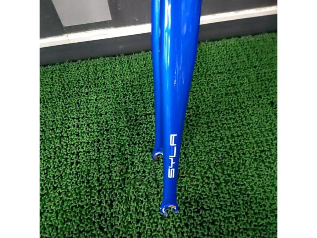 Φ28.6 1-1/8インチ TRIACE SYLA 700c用スチールフロントフォーク ブルー