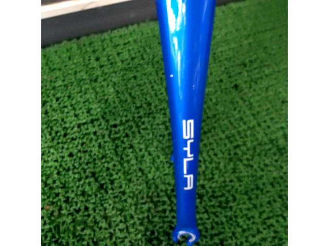 Φ28.6 1-1/8インチ TRIACE SYLA 700c用スチールフロントフォーク ブルー