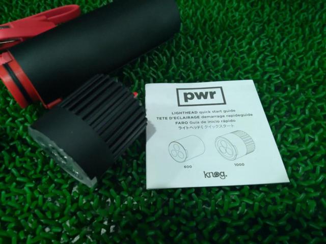 5000mAh/1000LUMENS/ブラケット無し Knog PWR BANK モバイルバッテリー機能付バッテリー/ライトセット