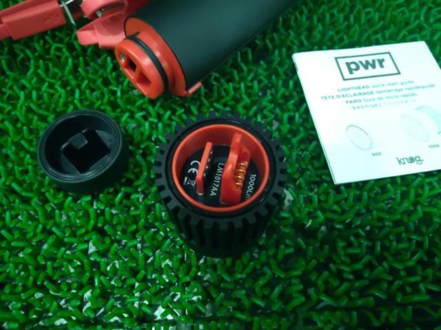 5000mAh/1000LUMENS/ブラケット無し Knog PWR BANK モバイルバッテリー機能付バッテリー/ライトセット