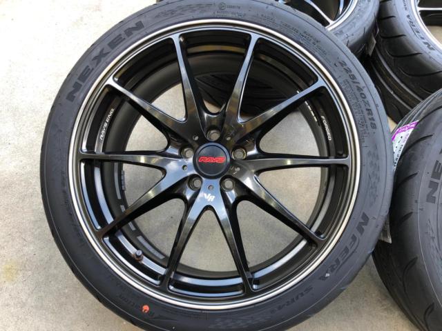 ★新品ハイグリップタイヤ付き!!!★RAYS VOLK RACING G25 + NEXEN NFERA SUR4G TW200