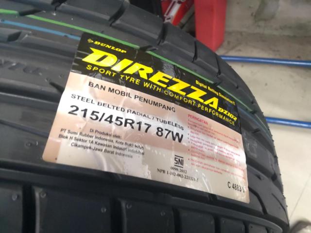 ★2026年製造新品タイヤ4本セット★DUNLOP DIREZZA DZ102 215/45R17 87W