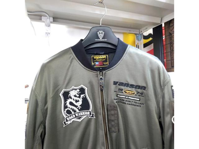 【サイズ:XL】Vanson MA-1メッシュジャケット【VS578RS-S2601-MA-1】