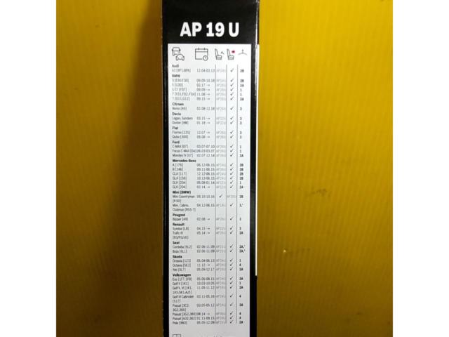 BOSCH(ボッシュ) 輸入車用 フラットワイパーブレード エアロツイン 汎用タイプ 475mm AP19U