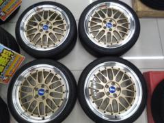 ★国産バリ溝高年式x王道鍛造メッシュxゴールド♪★BBS LM LM247+DUNLOP LEMANS V+