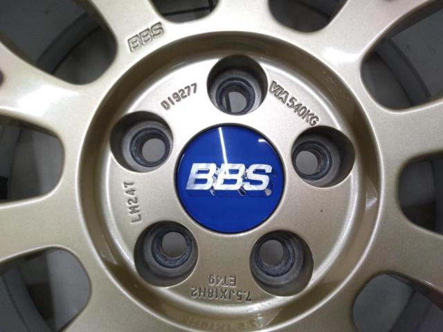 ★国産バリ溝高年式x王道鍛造メッシュxゴールド♪★BBS LM LM247+DUNLOP LEMANS V+