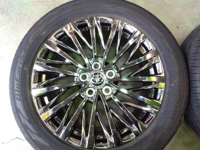 【40系アルファード/ヴェルファイアに!!!】 LEXUS LM500h バージョンL純正スパッタリング ホイール + YOKOHAMA BluEarth-RV RV03