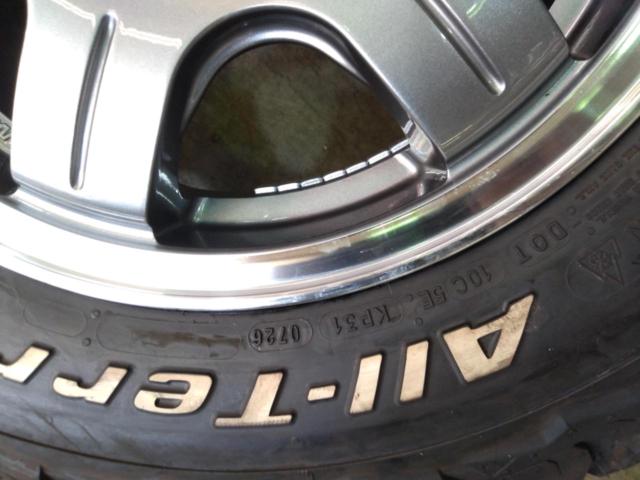 ANBISH
Branca
Alloy Wheels
+
BFGoodrich
ALL-Terrain
T / A
KO3
LT195/80R15
107S