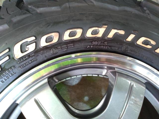 ANBISH
Branca
Alloy Wheels
+
BFGoodrich
ALL-Terrain
T / A
KO3
LT195/80R15
107S