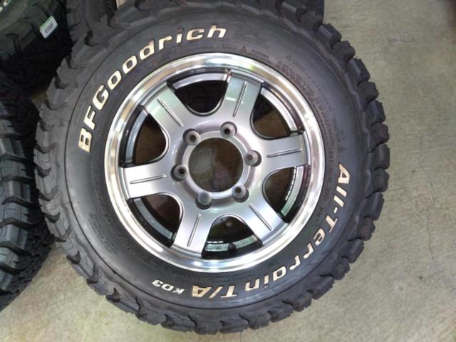 ANBISH
Branca
Alloy Wheels
+
BFGoodrich
ALL-Terrain
T / A
KO3
LT195/80R15
107S