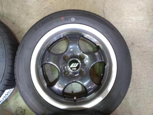 WORK(ワーク)  ROAR 5本スポークホイール  + KENDA(ケンダ) KR203 155/65R14 75T