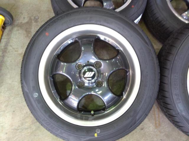 WORK(ワーク)  ROAR 5本スポークホイール  + KENDA(ケンダ) KR203 155/65R14 75T