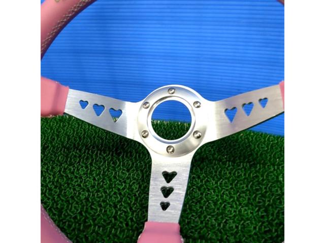 【350mm】TIYPEOR ハートブロークン ディープコーンステアリング