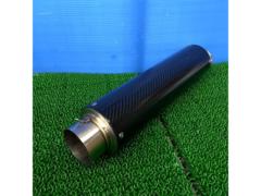 【汎用/Φ60.5】メーカー不明 カーボンサイレンサー【溶接クオリティも良くオススメの1本!!】