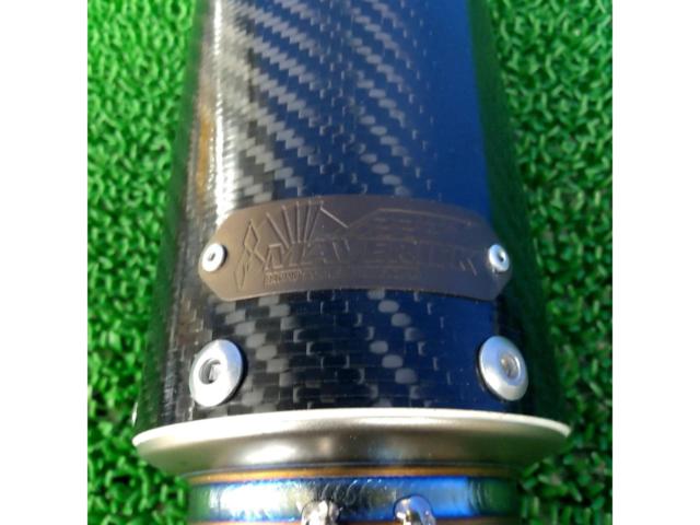 【汎用/Φ60.5】MAVERICK(マーベリック) MV83 カーボン 3Pソリッドサイレンサー/83C30-3PS【カーボン×チタン!!】