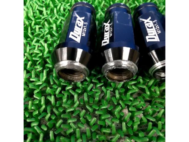 【M12×P1.5】Durax アルミブラックナット 19HEX 20個入り