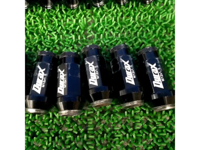 【M12×P1.5】Durax アルミブラックナット 19HEX 20個入り