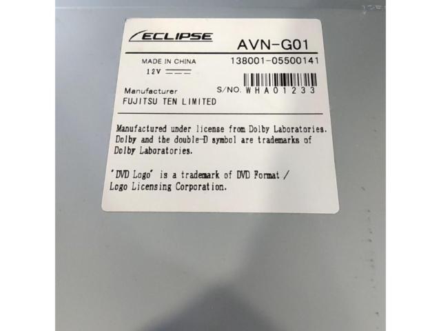 ECLIPSE AVN-G01 2DINオーディオ