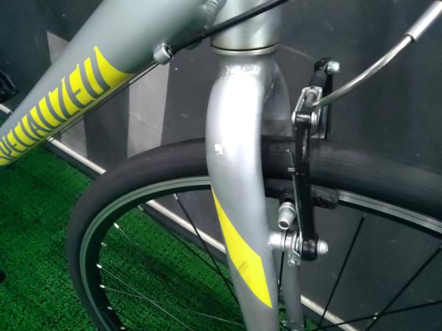 SPECIALIZED SIRRUS 2017年モデル 700×28C/3×8S アルミフレームクロスバイク シルバー×イエロー メーカーサイズXS