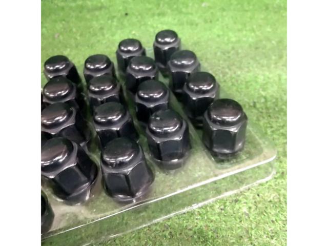 メーカー不明 ブラックナット 【M12xP1.5 19HEX】