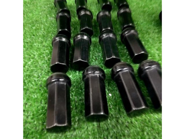 メーカー不明 ロングブラックナット M12×P1.5 7角 16個セット