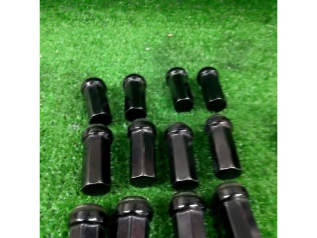 メーカー不明 ロングブラックナット M12×P1.5 7角 16個セット