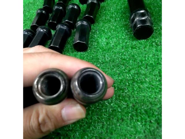 メーカー不明 ロングブラックナット M12×P1.5 7角 16個セット