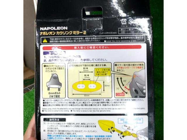 NAPOLEON OPTICS カウリングミラー2 AEX2-L/R 左右セット【眩しい光だけをカットするオプティクス鏡!!】
