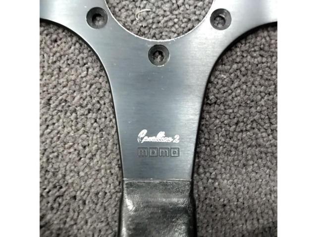 MOMO Cavallino2 350mm ブラックレザーステアリング