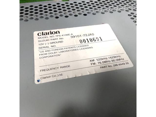 Translation
Suzuki genuine
Clarion
2DIN
Audio