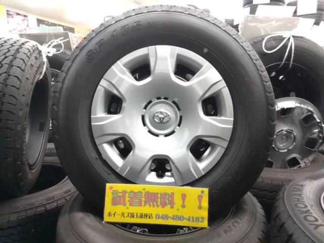 TOYOTA 200系ハイエース純正スチールホイール + DUNLOP SP175N