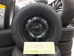 ☆新品タイヤ付☆ スズキ アルト/HA22S 純正スチールホイール + BRIDGESTONE K370