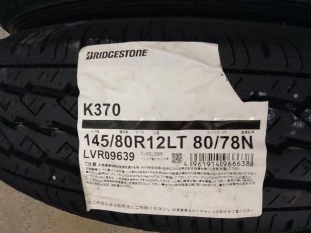 ☆新品タイヤ付☆ スズキ アルト/HA22S 純正スチールホイール + BRIDGESTONE K370