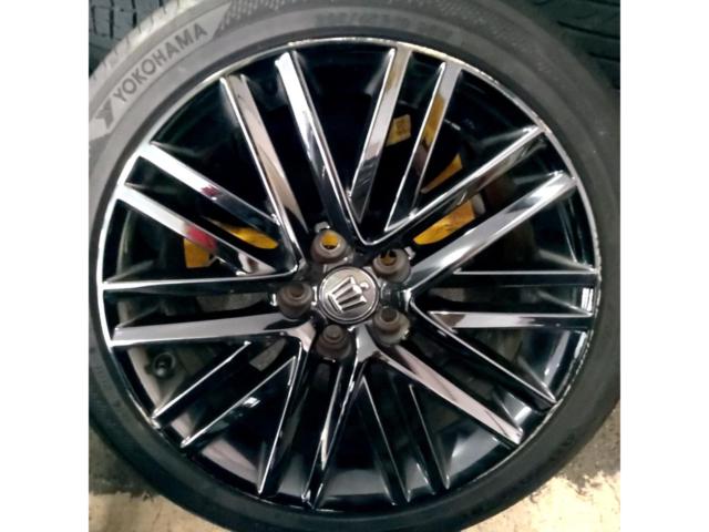 【ホイールのみ4本】 TOYOTA 210 クラウン アスリート純正 ブラックスパッタリングホイール