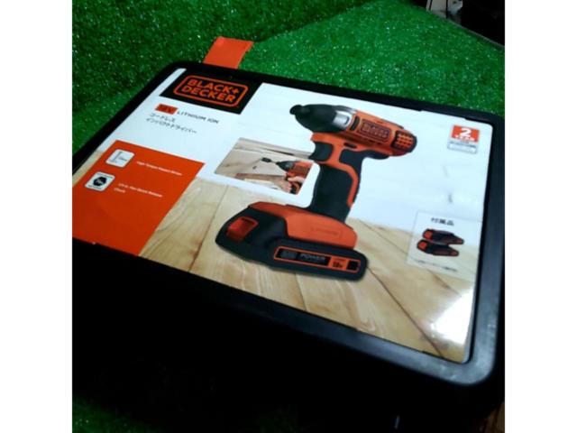 BLACK+DECKER 18Vリチウムインパクトドライバー(BPCI18JP)