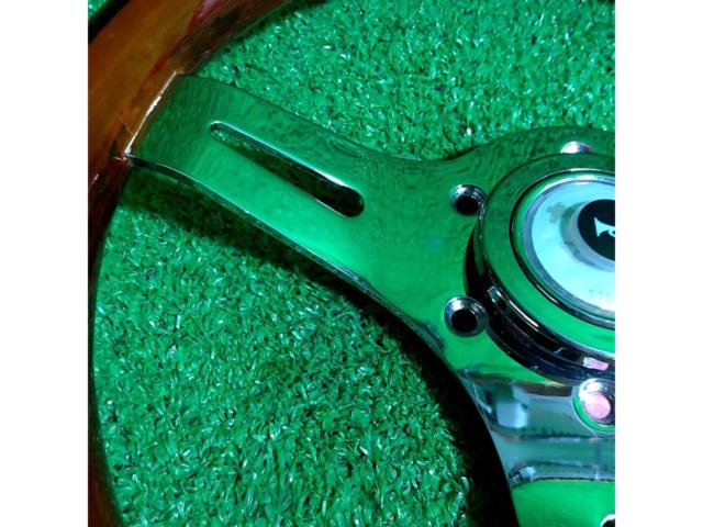 メーカー不明 280mm ウッドステアリング
