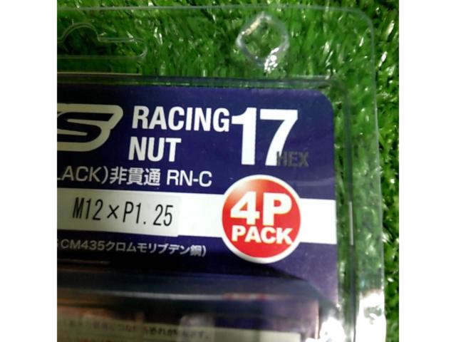 RAYS 17HEXレーシングナット M12xP1.25 4個セット