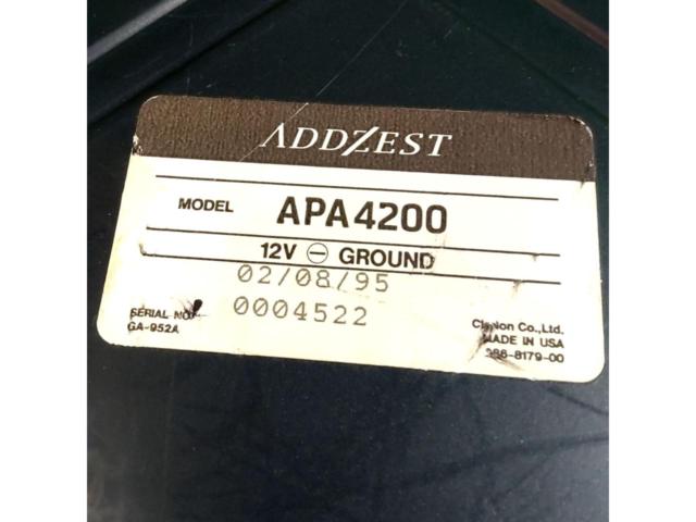 ADDZEST / Clarion
APA4200
4-channel power amplifier