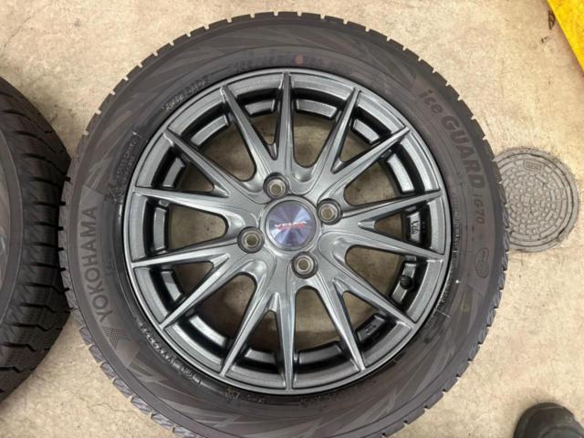 ★お得な冬タイヤセット!★weds VELVA SPORT +YOKOHAMA iceGUARD iG70 155/65R14