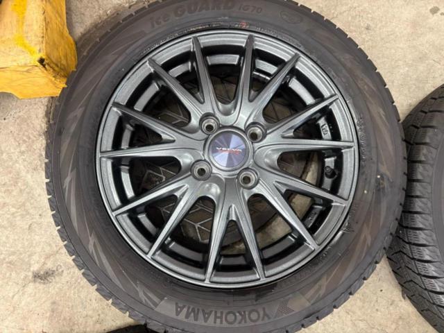 ★お得な冬タイヤセット!★weds VELVA SPORT +YOKOHAMA iceGUARD iG70 155/65R14