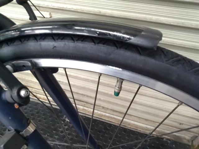 【わけあり現状販売】BRIDGESTONE ORDINA 27×1-3/8インチ内装5段変速クロスバイク ネイビー