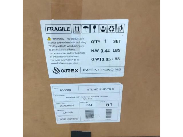 AlphaRex NOVA LEDテールライト FK7･FK8/シビック