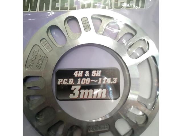 AUTOBACS(オートバックス) Fixed ホイールスペーサー 3mm 2枚セット 未使用品(PCD100～114.3 / 4H・5Hマルチ)