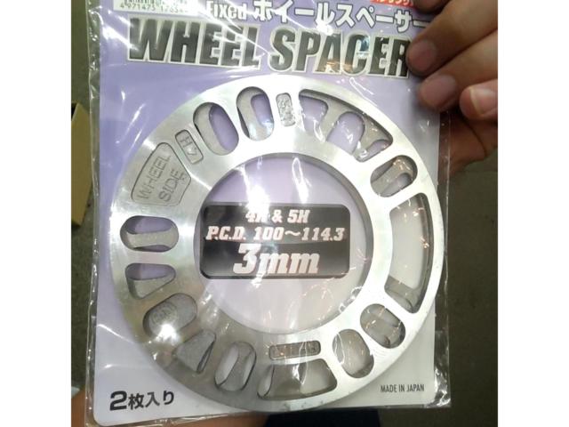 AUTOBACS(オートバックス) Fixed ホイールスペーサー 3mm 2枚セット 未使用品(PCD100～114.3 / 4H・5Hマルチ)