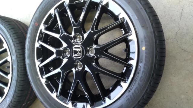 納車外しセット!! ホンダ  N-BOX カスタム 純正ホイール  + BRIDGESTONE(ブリヂストン) ECOPIa EP150