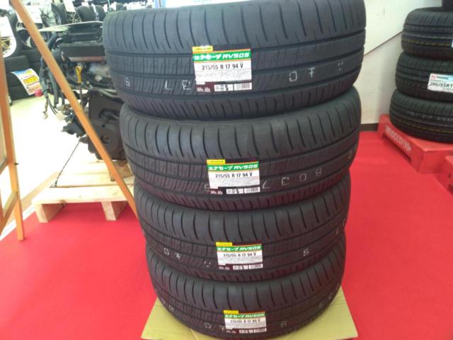 DUNLOP(ダンロップ) ENASAVE RV505 215/55R17 94V ミニバン専用タイヤ 新品4本セット!!!